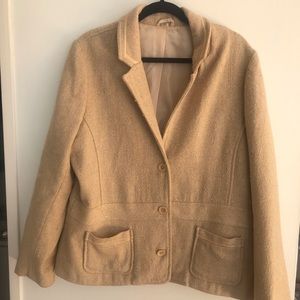 Tailored XXL Oatmeal Blazzer